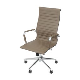 Cadeira Escritório Presidente Esteirinha Rodízio Relax Corino 3301 - 2