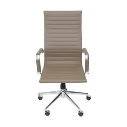 Cadeira Escritório Presidente Esteirinha Rodízio Relax Corino 3301 - 3