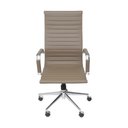 Ver imagem 3 de Cadeira Escritório Presidente Esteirinha Rodízio Relax Corino 3301