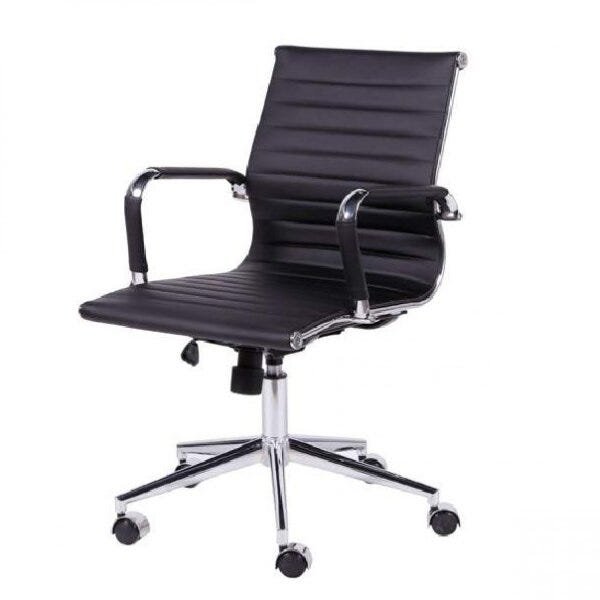 Cadeira para Escritório Diretor Esteirinha com Relax Corino 3301 Or Design