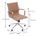 Ver imagem 6 de Cadeira Office Esteirinha Baixa Retrô