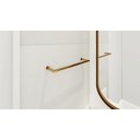 Ver imagem 3 de Kit de Acessórios para Banheiro com 4 Peças em Aço Inox Dourado Linha Tessália com Toalheiro Duplo
