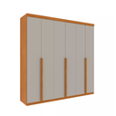 Ver imagem 2 de Guarda Roupa 6 Portas Joinville Tcil Móveis - Cinamomo/off White