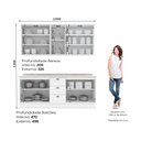 Ver imagem 4 de Cozinha Compacta 4 Peças com Aéreo Cristaleira Americana Casa 812