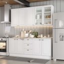 Ver imagem 1 de Cozinha Compacta 4 Peças com Aéreo Cristaleira Americana Casa 812