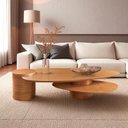 Ver imagem 3 de Mesa de Centro para Sala de Estar Pétala 100% Mdf