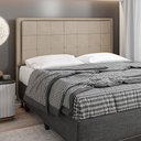 Ver imagem 2 de Cabeceira Onix Para Cama Box Queen 160 cm Suede Grafite - D’Rossi