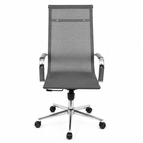 Cadeira Escritorio Presidente Esteirinha Tela Mesh 3303 Cinza
