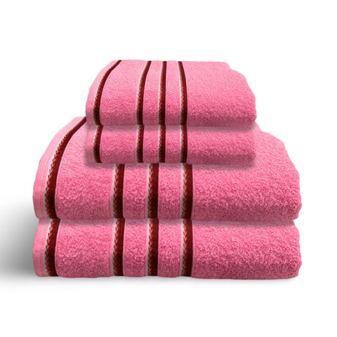 Jogo de Toalha 4 Peças - Felpuda - Mônaco - 100% Algodão - Margex Cor: Rosa