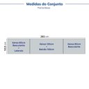 Ver imagem 4 de Cozinha Modulada 5 Peças 3 Aéreo 1 Balcão sem Tampo 1 Kit Lateral Marselha CabeCasa MadeiraOriginals
