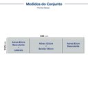 Ver imagem 5 de Cozinha Modulada 5 Peças 3 Aéreo 1 Balcão sem Tampo 1 Kit Lateral Marselha Cabecasa Madeiraoriginals