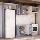 Ver imagem 3 de Cozinha Completa Planejada 100% MDF 4 Peças sem Tampo CabeCasa MadeiraOriginals Azul Marselha