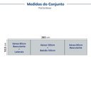Ver imagem 5 de Cozinha Completa Planejada 100% MDF 4 Peças sem Tampo CabeCasa MadeiraOriginals Azul Marselha