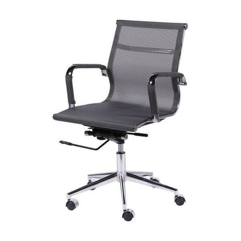 Cadeira Escritorio Diretor Esteirinha Tela Mesh 3303 Cinza