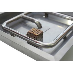 Lareira a Gás para Área Externa Fire Pit Queimador Quadrado - K3 Imports Fire Pit Quadrado 13'' - 2