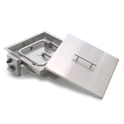 Lareira a Gás para Área Externa Fire Pit Queimador Quadrado - K3 Imports Fire Pit Quadrado 13'' - 1