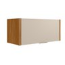 Armário Aéreo de Cozinha 1 Porta Nature Off White Maze Shop Jm - 4