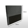 Cabeceira Veludo Bordado Matelassê Eucalipto 160cm Cinza - 2