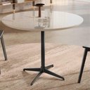Ver imagem 2 de Mesa de Jantar Sofia Off White com Pés em Metal Preto