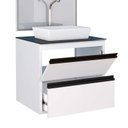 Ver imagem 2 de Gabinete Para Banheiro Gaia 60 Com Cuba Cubo Cozimax Branco