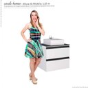 Ver imagem 3 de Gabinete Para Banheiro Gaia 60 Com Cuba Cubo Cozimax Branco