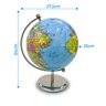 Enfeite Decorativo Globo Terrestre Grande 34cm - 3