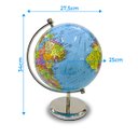 Ver imagem 3 de Enfeite Decorativo Globo Terrestre Grande 34cm