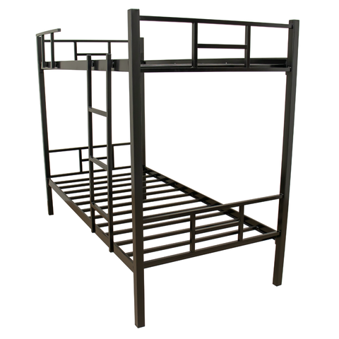 Cama Beliche Solteiro Aço com Escada e Grade de Proteção Reforçada