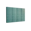 Ver imagem 3 de Kit 2 Paineis Cama Box Solene 0,90 Tecido Suede Cor Azul
