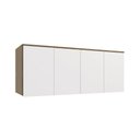 Ver imagem 1 de Aéreo Maleiro Baixo de 4 Portas 175cm Linha Modulado Adapt N543 Kappesberg - Nogueira/branco
