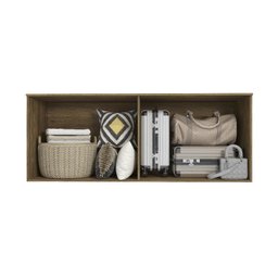 Aéreo Maleiro Baixo de 4 Portas 175cm Linha Modulado Adapt N543 Kappesberg - Nogueira/branco - 4