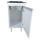 Ver imagem 5 de Tanque de Lavar Roupa de Fibra 20l com Suporte para Torneira de Bancada Tanque:preto