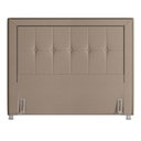 Ver imagem 5 de Cabeceira Cama Box Casal Queen 160cm Paolla P02 Sintético Bege - Mpozenato