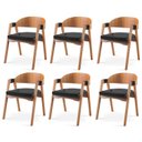 Ver imagem 1 de Kit 6 Cadeiras para Sala de Jantar Luna Preto Yescasa