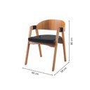 Ver imagem 4 de Kit 6 Cadeiras para Sala de Jantar Luna Preto Yescasa