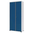 Ver imagem 1 de Armário Aço Escritório Fechadura 4 Prateleiras Ea301 Azul