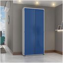 Ver imagem 4 de Armário Aço Escritório Fechadura 4 Prateleiras Ea301 Azul