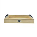 Ver imagem 1 de Bandeja Decorativa Coração com Alça em Couro Bandeja Clean