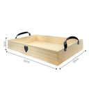 Ver imagem 5 de Bandeja Decorativa Coração com Alça em Couro Bandeja Clean