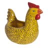 Porta Ovo Decorativo Organizador Galinha Angola Cerâmica - 1