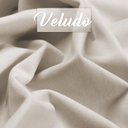Ver imagem 5 de Recamier Bau Madri 1,20m Veludo Bege - Inova Decorações