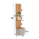 Ver imagem 2 de Modulo Lateral com Led 1 Porta Prateleira Esquerda Direita