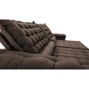 Ver imagem 4 de Sofá Retrátil e Reclinável 2,95m Molas Ensacadas Cama inBox Big Space com Bordado 3D Velusoft