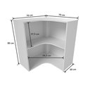 Ver imagem 2 de Organizador Canto Armário Balcão Cantoneira Greco 100% Mdf