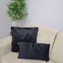 Ver imagem 4 de Capa Almofada Decorativa 50x50cm Sofá Quarto Glamour Preto
