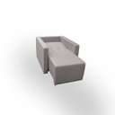 Ver imagem 3 de Poltrona Retrátil Cama Confortável de Linho Luiza