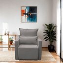 Ver imagem 2 de Poltrona Retrátil Cama Confortável de Linho Luiza