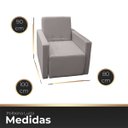 Ver imagem 6 de Poltrona Retrátil Cama Confortável de Linho Luiza