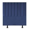 Cabeceira Estofada Cama Box Solteiro 90 Cm Alice Suede:azul Marinho - 1