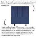 Ver imagem 5 de Cabeceira Estofada Cama Box Solteiro 90 Cm Alice Suede:azul Marinho